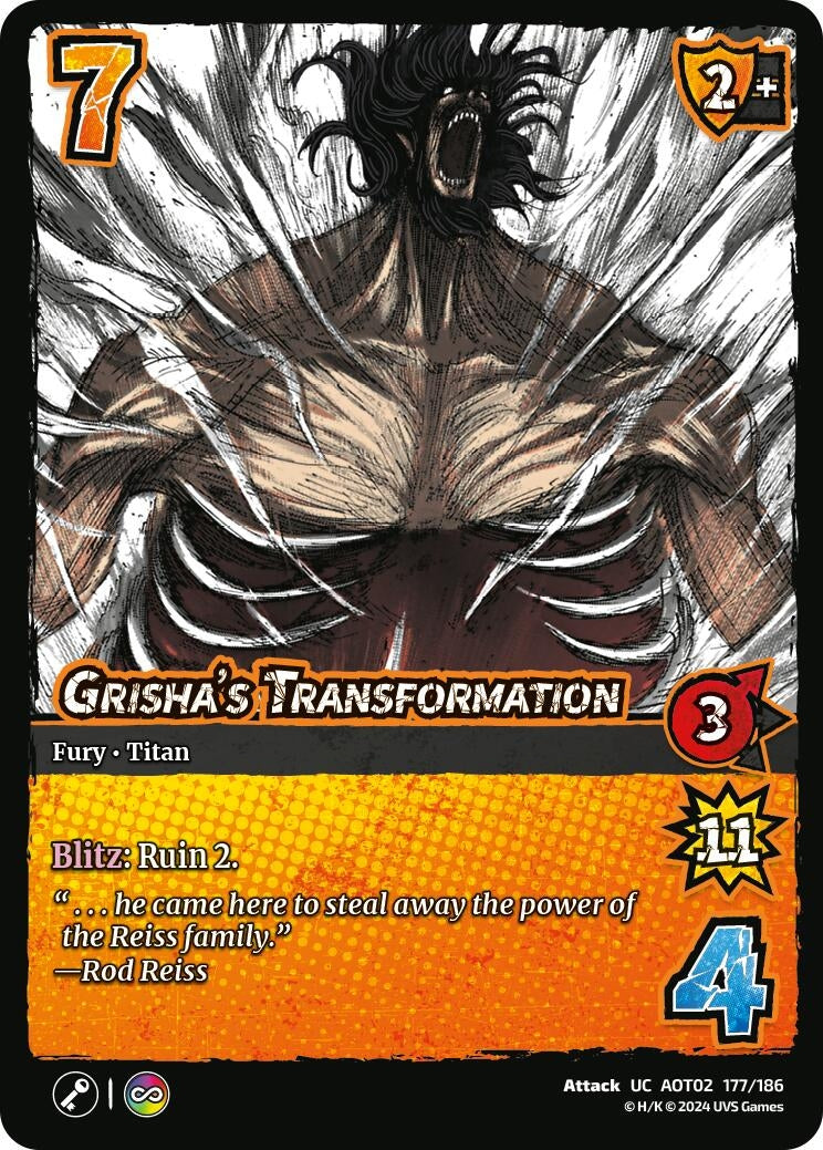 Image for Grisha's Transformation (Attack On Titan: Origins of Power) (177/186) - UniVersus