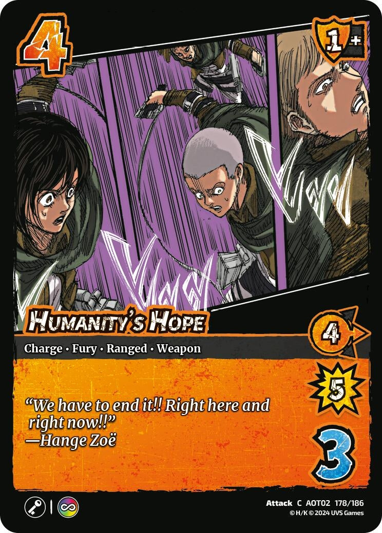 Image for Humanity's Hope (Attack On Titan: Origins of Power) (178/186) - UniVersus