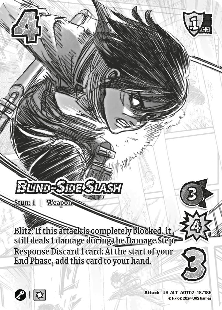 Image for Blind-Side Slash (Alternate Art) (Attack On Titan: Origins of Power) (18/186) - UniVersus