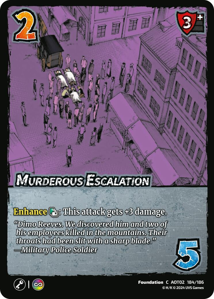 Image for Murderous Escalation (Attack On Titan: Origins of Power) (184/186) - UniVersus