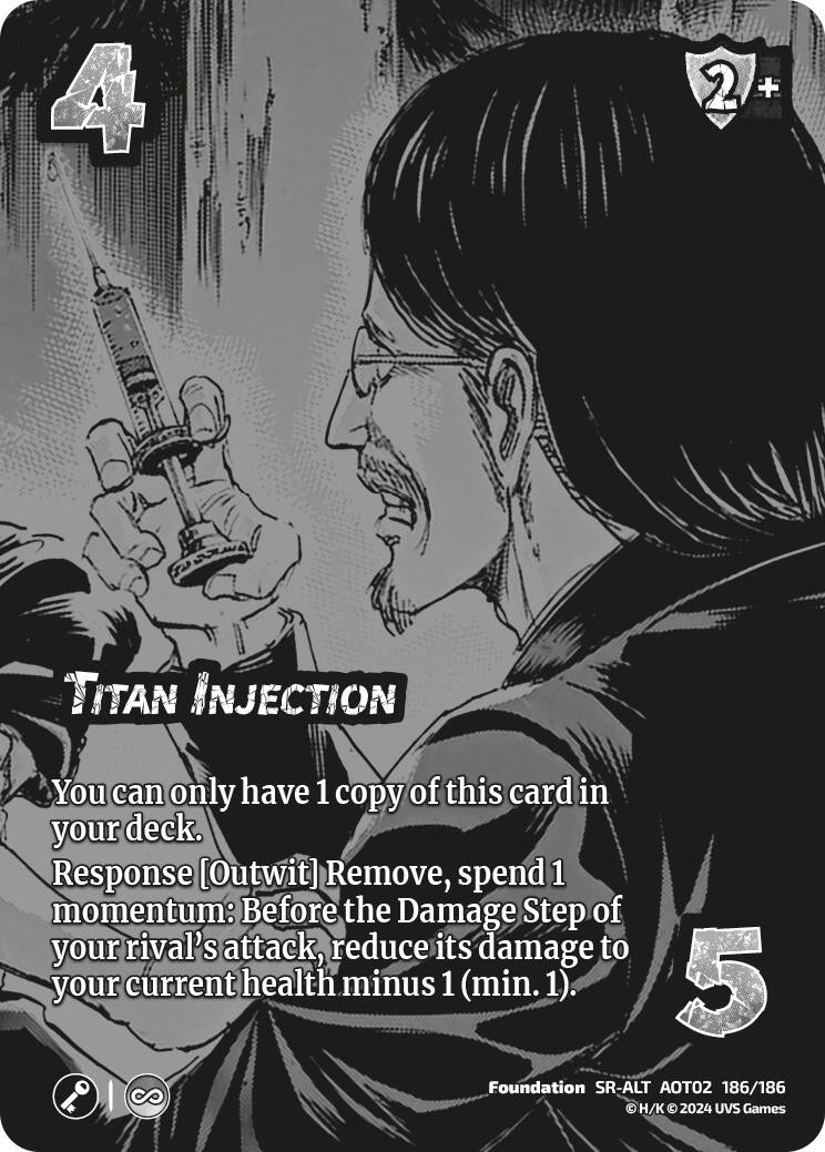 Image for Titan Injection (Alternate Art) (Attack On Titan: Origins of Power) (186/186) - UniVersus