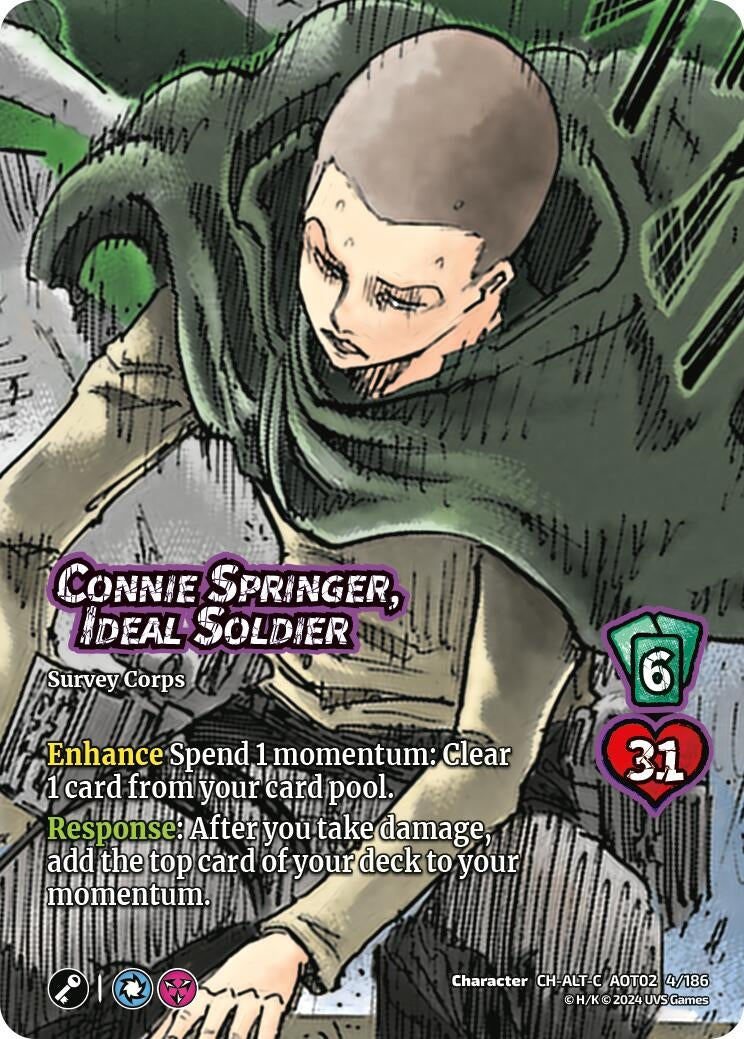 Image for Connie Springer, Ideal Soldier (Alternate Art) (Attack On Titan: Origins of Power) (4/186) - UniVersus