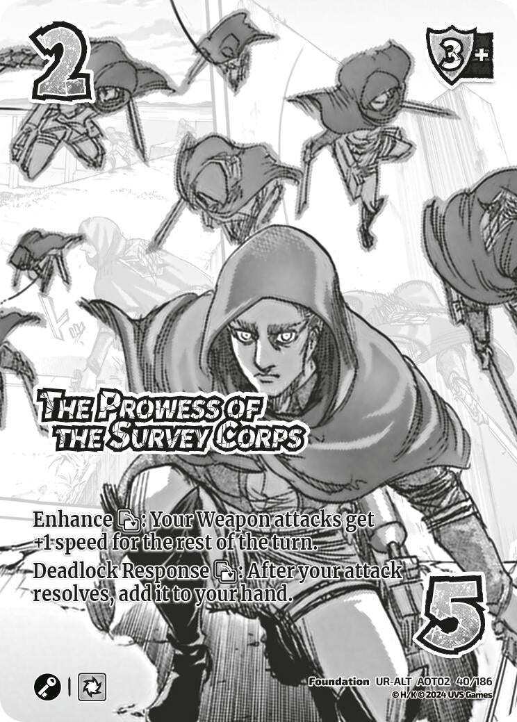 Image for The Prowess of the Survey Corps (Alternate Art) (Attack On Titan: Origins of Power) (40/186) - UniVersus