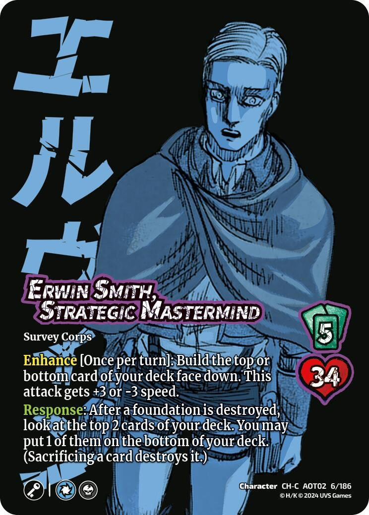 Image for Erwin Smith, Strategic Mastermind (Attack On Titan: Origins of Power) (6/186) - UniVersus