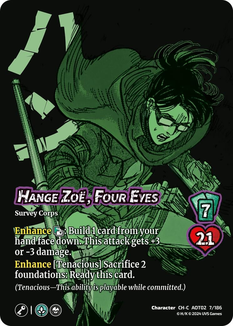 Image for Hange Zoe, Four Eyes (Attack On Titan: Origins of Power) (7/186) - UniVersus