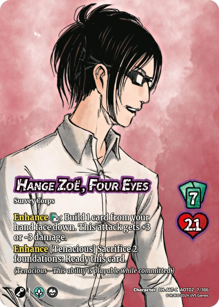 Image for Hange Zoe, Four Eyes (Alternate Art) (Attack On Titan: Origins of Power) (7/186) - UniVersus