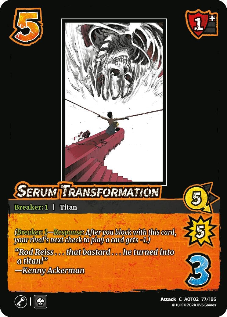 Image for Serum Transformation (Attack On Titan: Origins of Power) (77/186) - UniVersus
