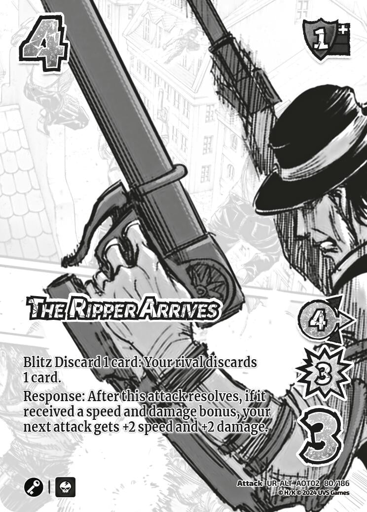 Image for The Ripper Arrives (Alternate Art) (Attack On Titan: Origins of Power) (80/186) - UniVersus
