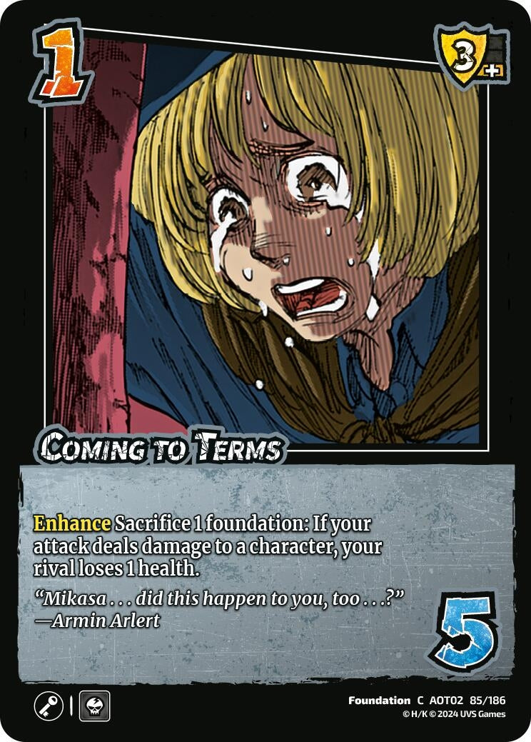 Image for Coming to Terms (Attack On Titan: Origins of Power) (85/186) - UniVersus