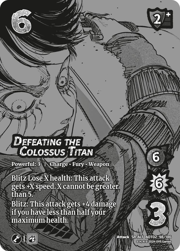 Image for Defeating the Colossus Titan (Alternate Art) (Attack On Titan: Origins of Power) (98/186) - UniVersus