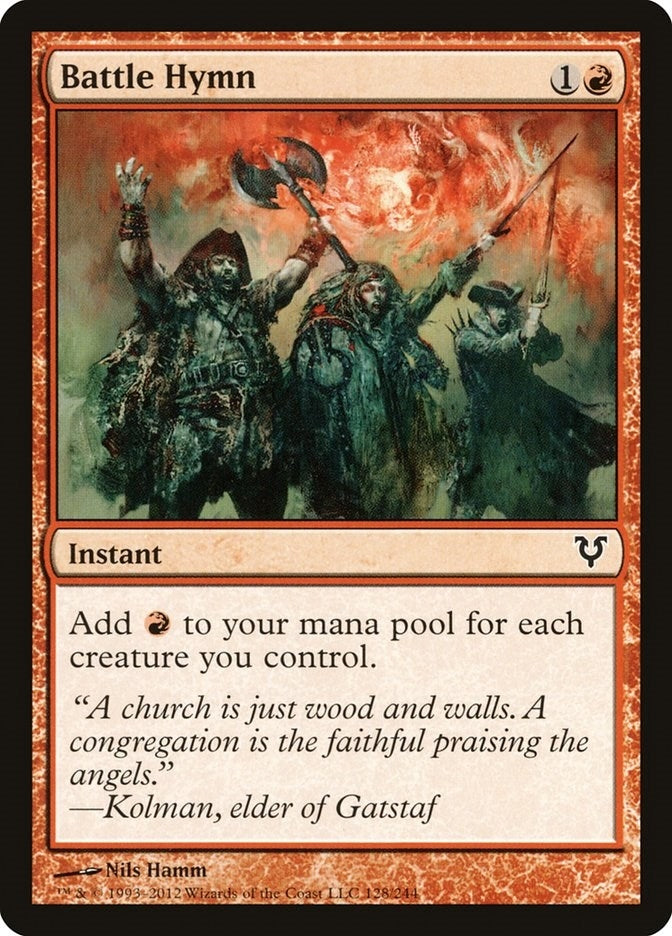 Image for Battle Hymn (Avacyn Restored) (128) - Magic: The Gathering