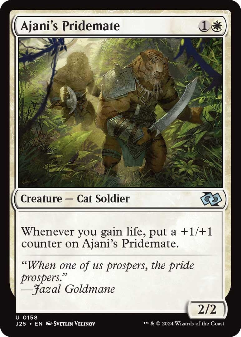 Image for Ajani's Pridemate (Foundations Jumpstart) (158) - Magic: The Gathering