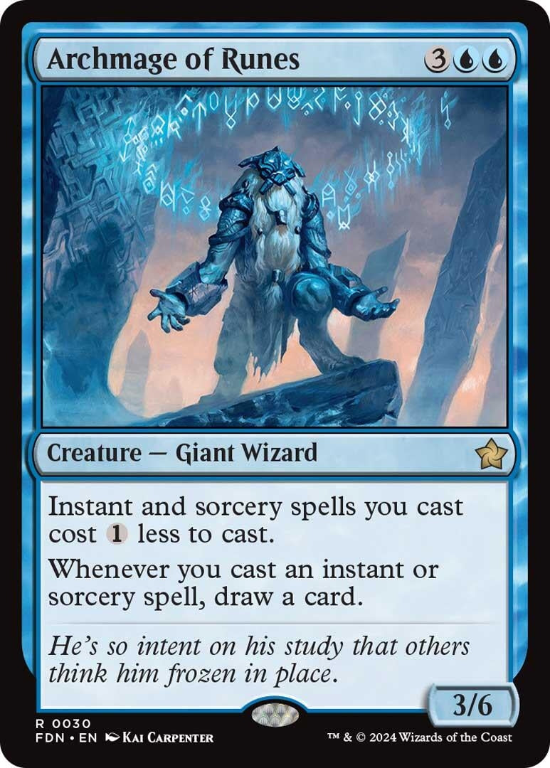 Image for Archmage of Runes (Foundations) (30) - Magic: The Gathering