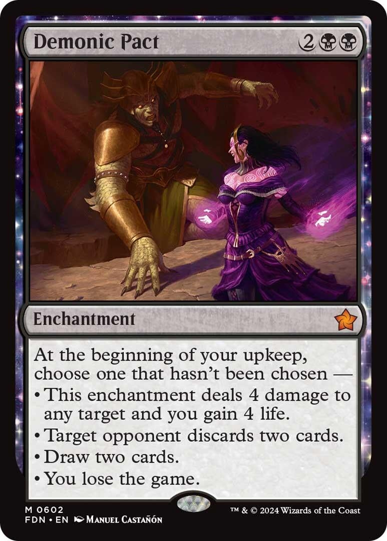 Image for Demonic Pact (Foundations) (602) - Magic: The Gathering