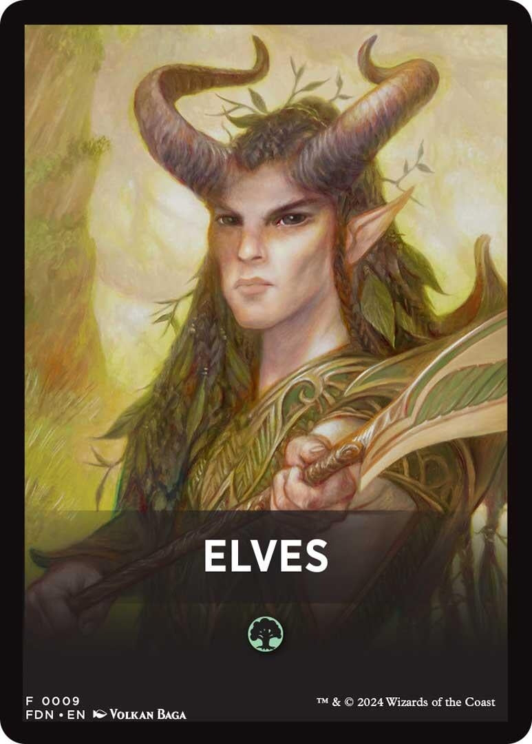 Image for Elves Theme Card (Foundations) (9) - Magic: The Gathering