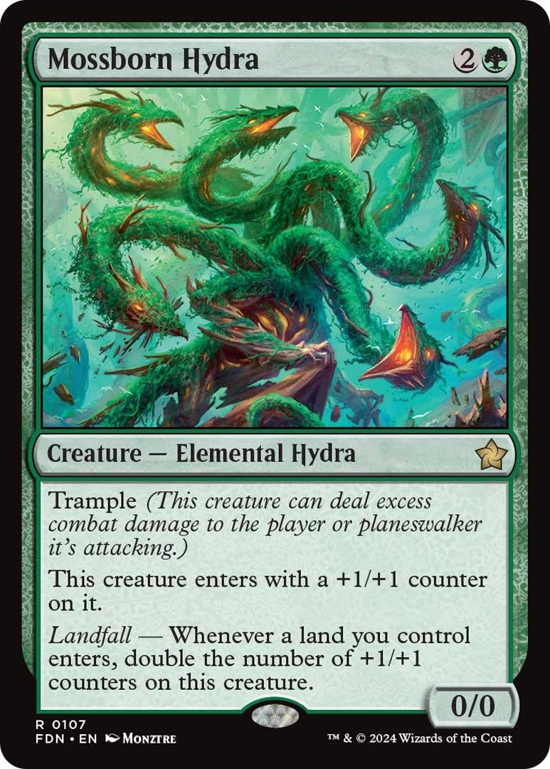 Image for Mossborn Hydra (Foundations) (107) - Magic: The Gathering