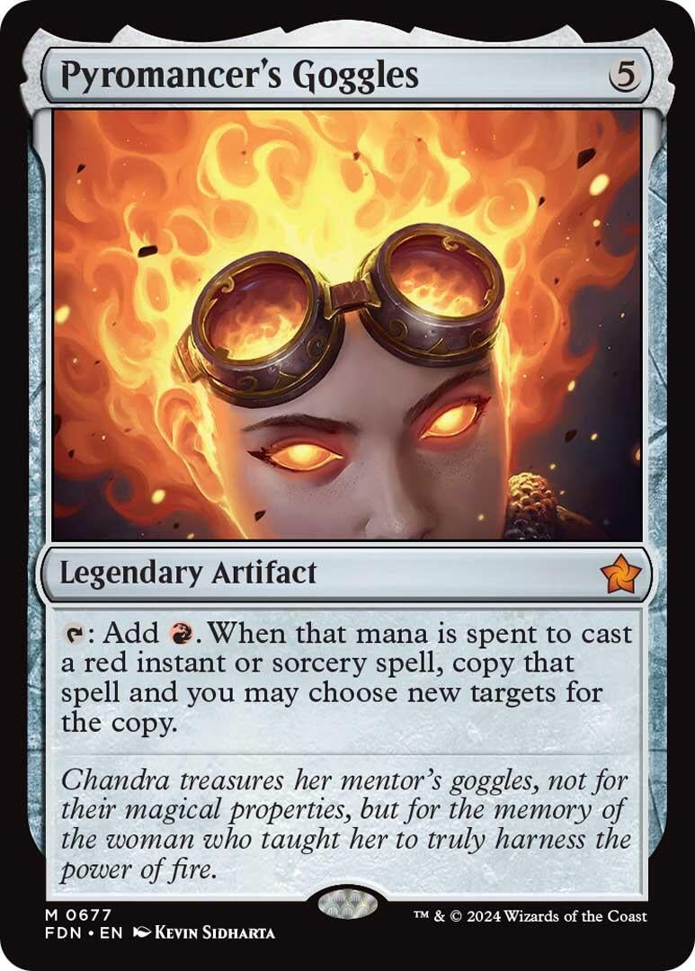 Image for Pyromancer's Goggles (Foundations) (677) - Magic: The Gathering