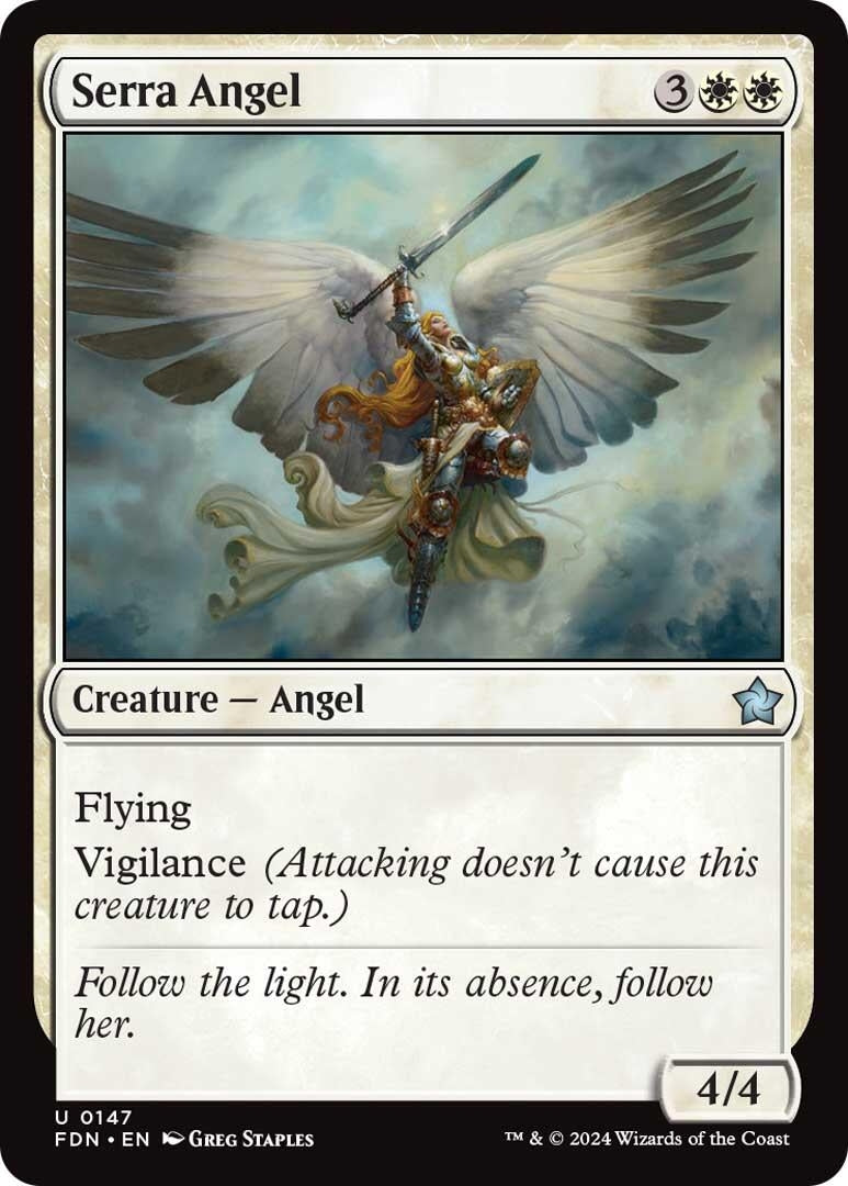 Image for Serra Angel (Foundations) (147) - Magic: The Gathering