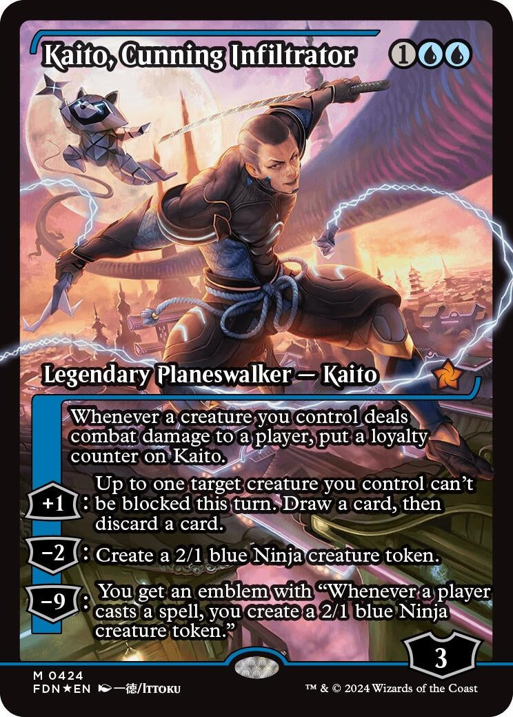 Image for Kaito, Cunning Infiltrator (Showcase) (Foundations) (424) - Magic: The Gathering