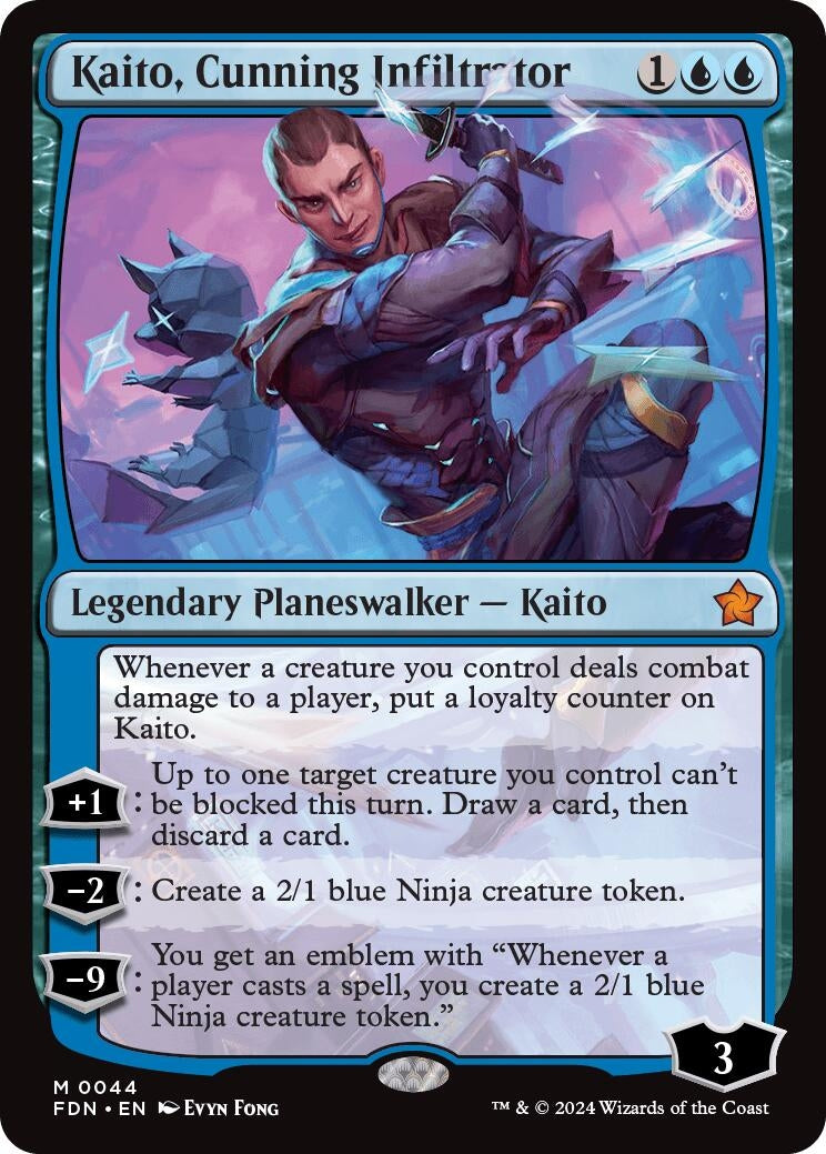 Image for Kaito, Cunning Infiltrator (Foundations) (44) - Magic: The Gathering