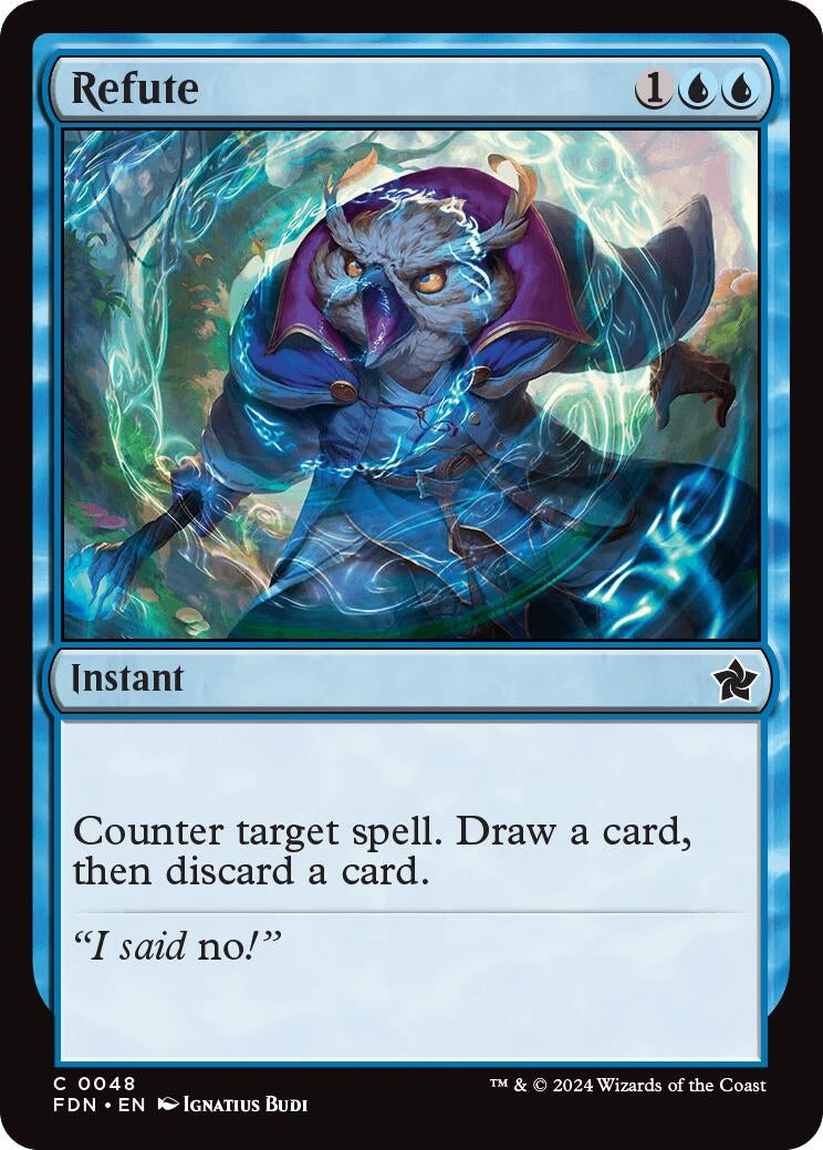 Image for Refute (Foundations) (48) - Magic: The Gathering