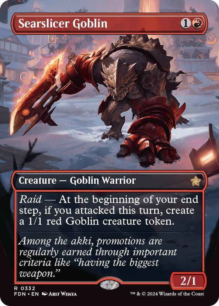 Image for Searslicer Goblin (Borderless) (Foundations) (332) - Magic: The Gathering