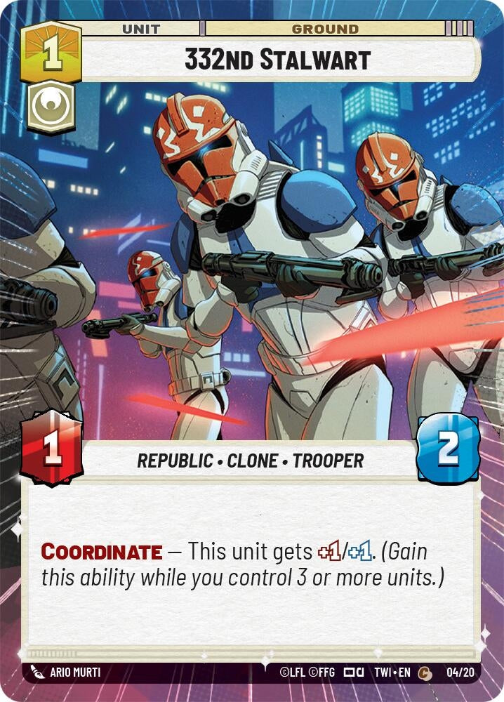 Image for 332nd Stalwart (Hyperspace) (Twilight of the Republic: Weekly Play Promos) (04/20) - Star Wars: Unlimited