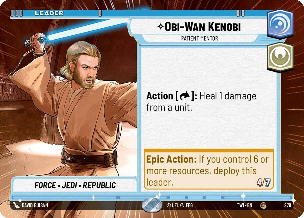 Image for Obi-Wan Kenobi - Patient Mentor (Hyperspace) (Twilight of the Republic) (278) - Star Wars: Unlimited
