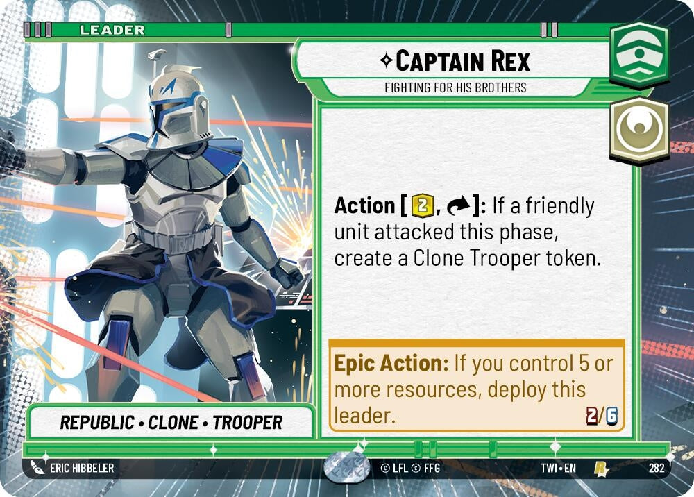 Image for Captain Rex - Fighting For His Brothers (Hyperspace) (Twilight of the Republic) (282) - Star Wars: Unlimited