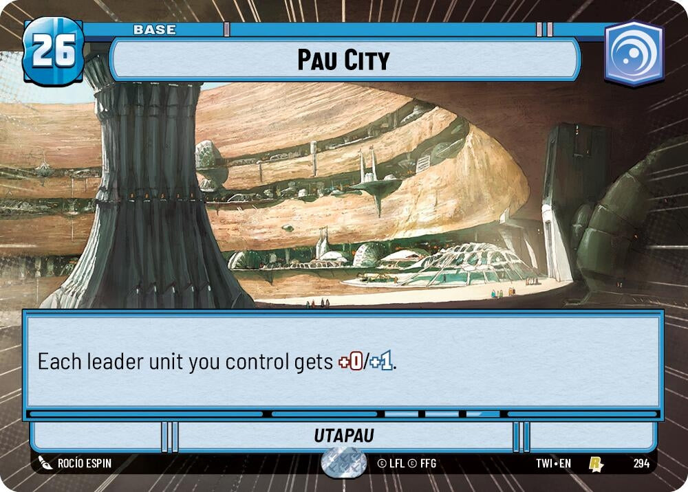 Image for Pau City (Hyperspace) (Twilight of the Republic) (294) - Star Wars: Unlimited
