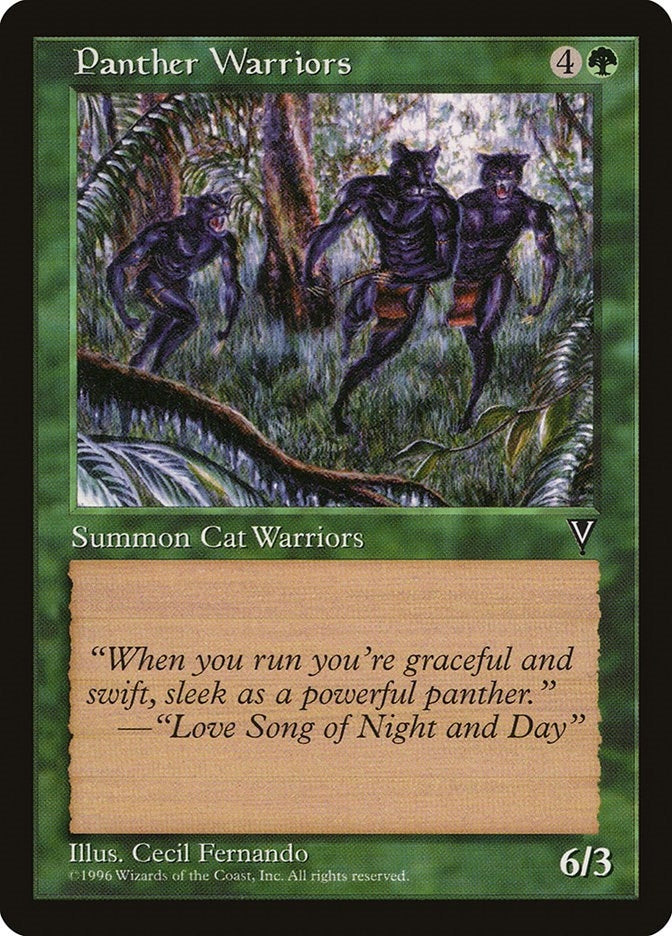 Image for Panther Warriors (Visions) - Magic: The Gathering