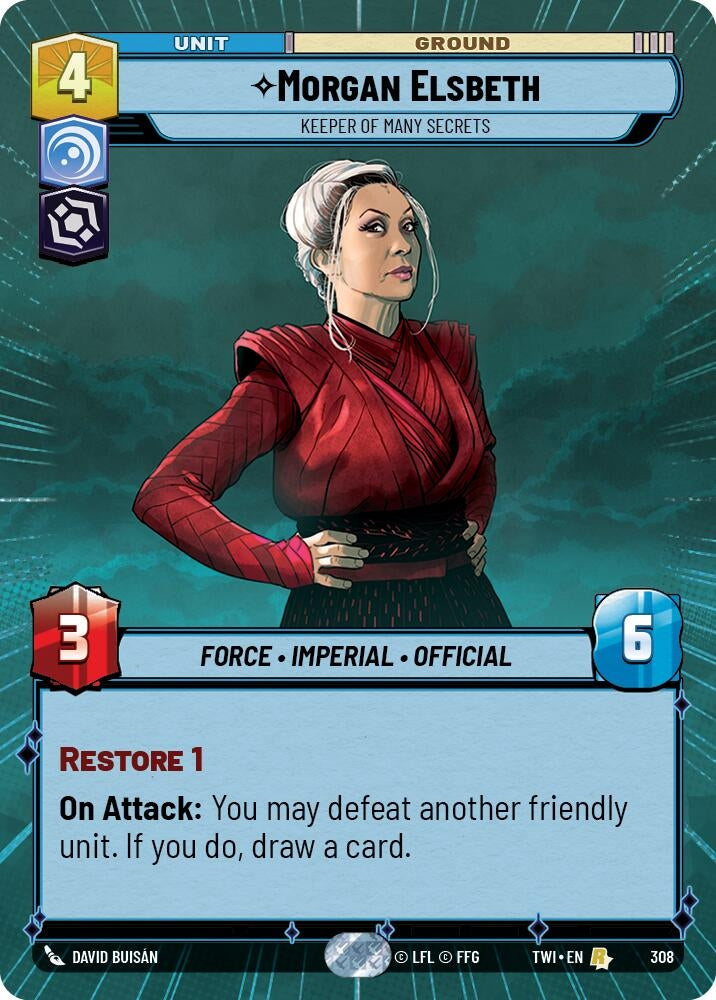 Image for Morgan Elsbeth - Keeper of Many Secrets (Hyperspace) (Twilight of the Republic) (308) - Star Wars: Unlimited