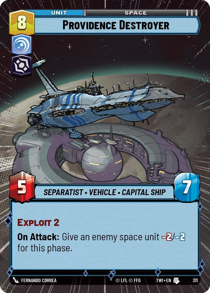Image for Providence Destroyer (Hyperspace) (Twilight of the Republic) (311) - Star Wars: Unlimited