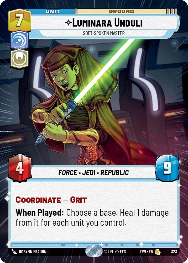 Image for Luminara Unduli - Soft-Spoken Master (Hyperspace) (Twilight of the Republic) (323) - Star Wars: Unlimited