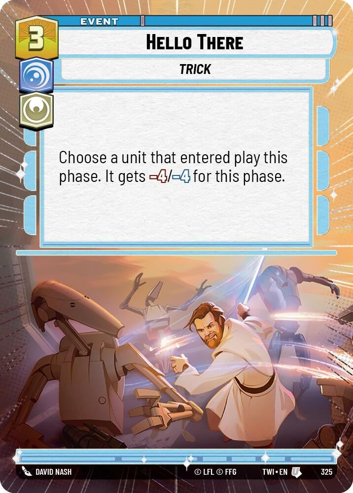 Image for Hello There (Hyperspace) (Twilight of the Republic) (325) - Star Wars: Unlimited