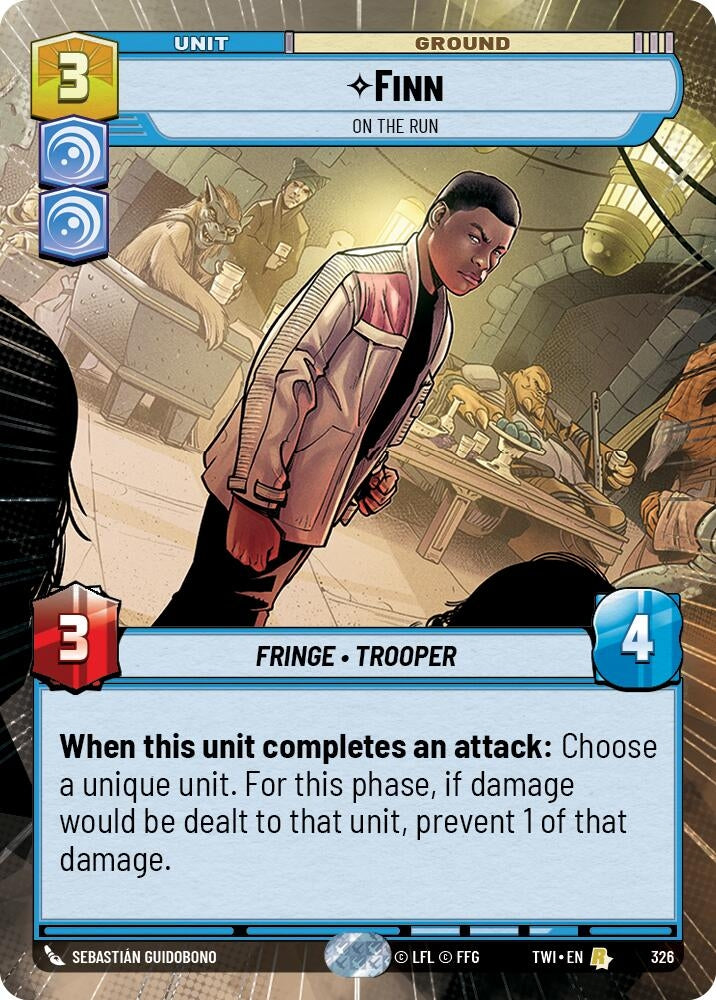 Image for Finn - On the Run (Hyperspace) (Twilight of the Republic) (326) - Star Wars: Unlimited