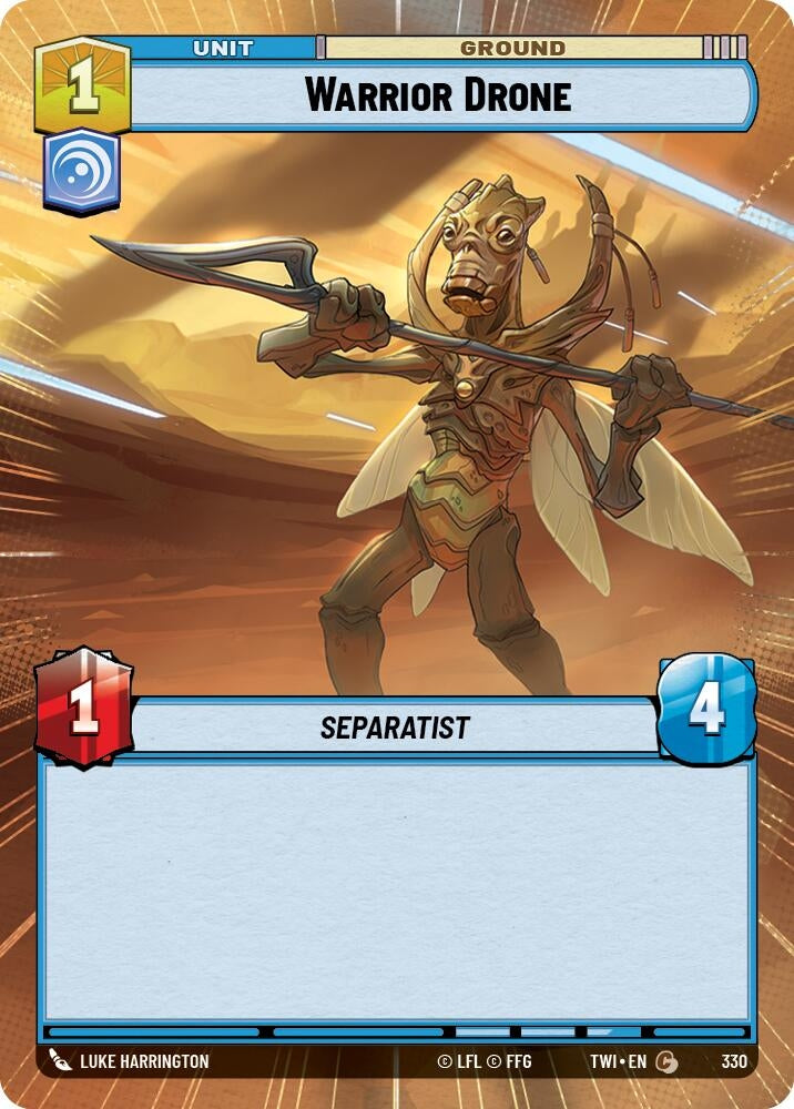 Image for Warrior Drone (Hyperspace) (Twilight of the Republic) (330) - Star Wars: Unlimited