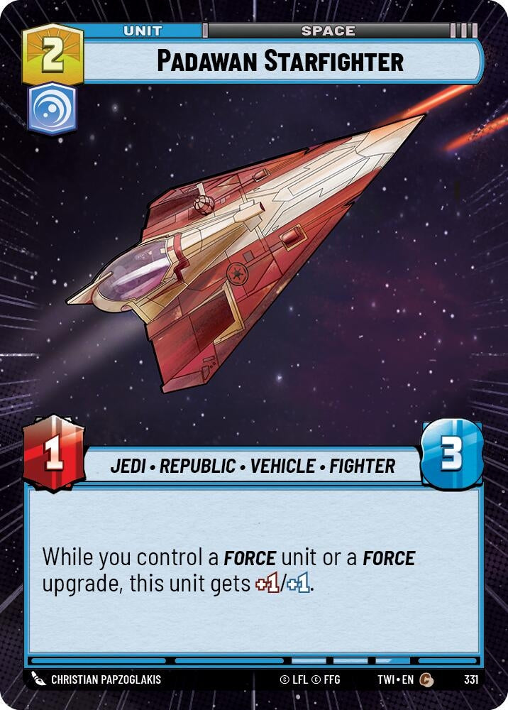 Image for Padawan Starfighter (Hyperspace) (Twilight of the Republic) (331) - Star Wars: Unlimited