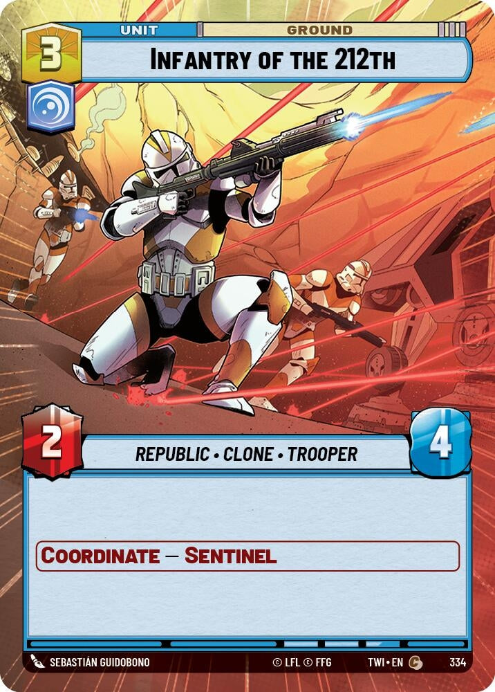 Image for Infantry of the 212th (Hyperspace) (Twilight of the Republic) (334) - Star Wars: Unlimited