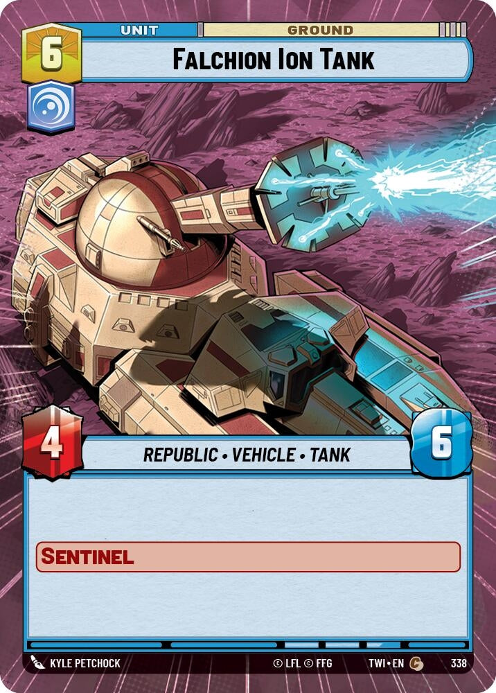 Image for Falchion Ion Tank (Hyperspace) (Twilight of the Republic) (338) - Star Wars: Unlimited