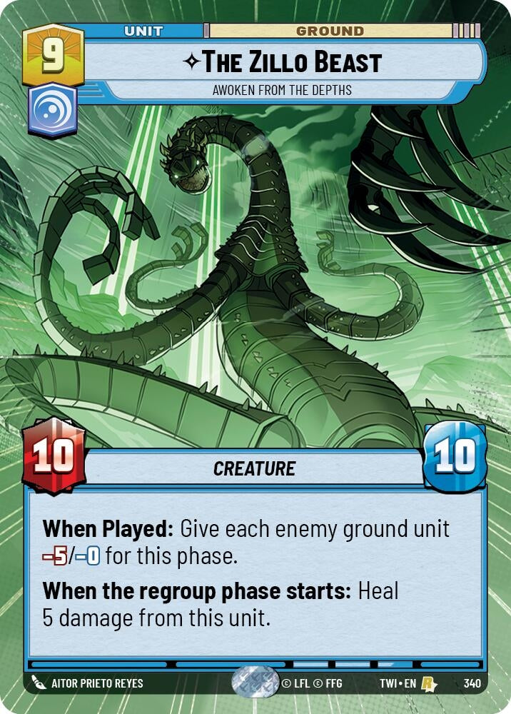 Image for The Zillo Beast - Awoken From The Depths (Hyperspace) (Twilight of the Republic) (340) - Star Wars: Unlimited
