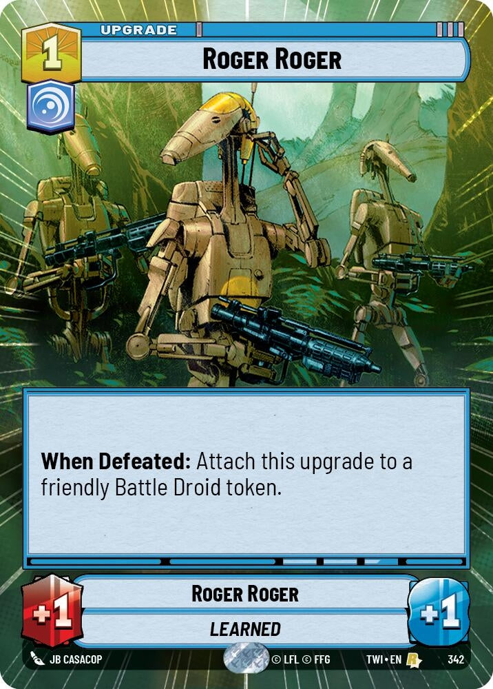 Image for Roger Roger (Hyperspace) (Twilight of the Republic) (342) - Star Wars: Unlimited