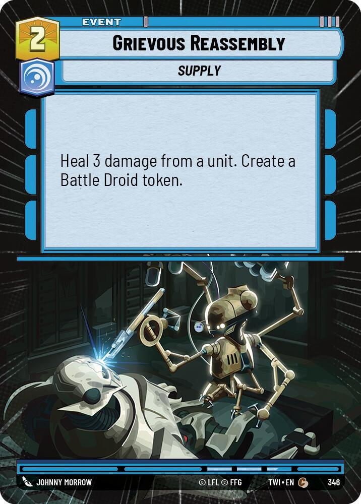 Image for Grievous Reassembly (Hyperspace) (Twilight of the Republic) (346) - Star Wars: Unlimited