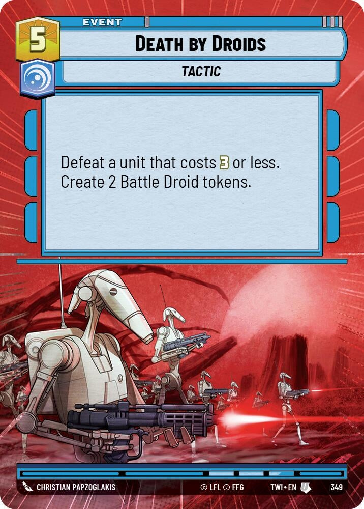 Image for Death by Droids (Hyperspace) (Twilight of the Republic) (349) - Star Wars: Unlimited