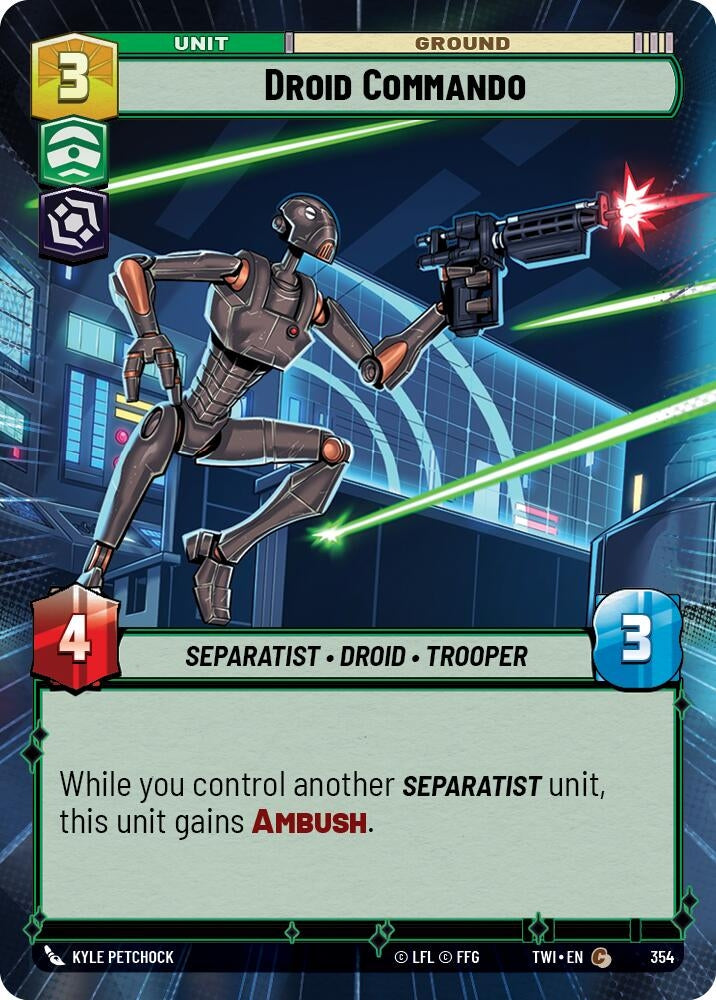 Image for Droid Commando (Hyperspace) (Twilight of the Republic) (354) - Star Wars: Unlimited