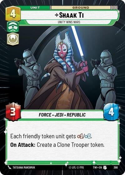 Image for Shaak Ti - Unity Wins Wars (Hyperspace) (Twilight of the Republic) (366) - Star Wars: Unlimited