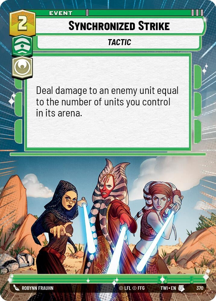 Image for Synchronized Strike (Hyperspace) (Twilight of the Republic) (370) - Star Wars: Unlimited
