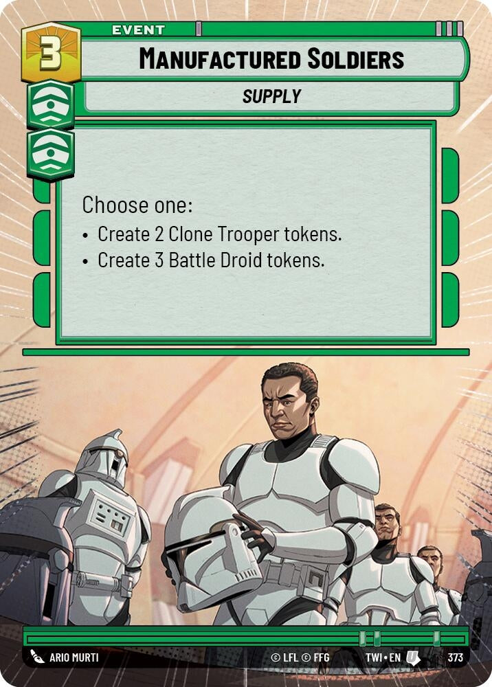 Image for Manufactured Soldiers (Hyperspace) (Twilight of the Republic) (373) - Star Wars: Unlimited