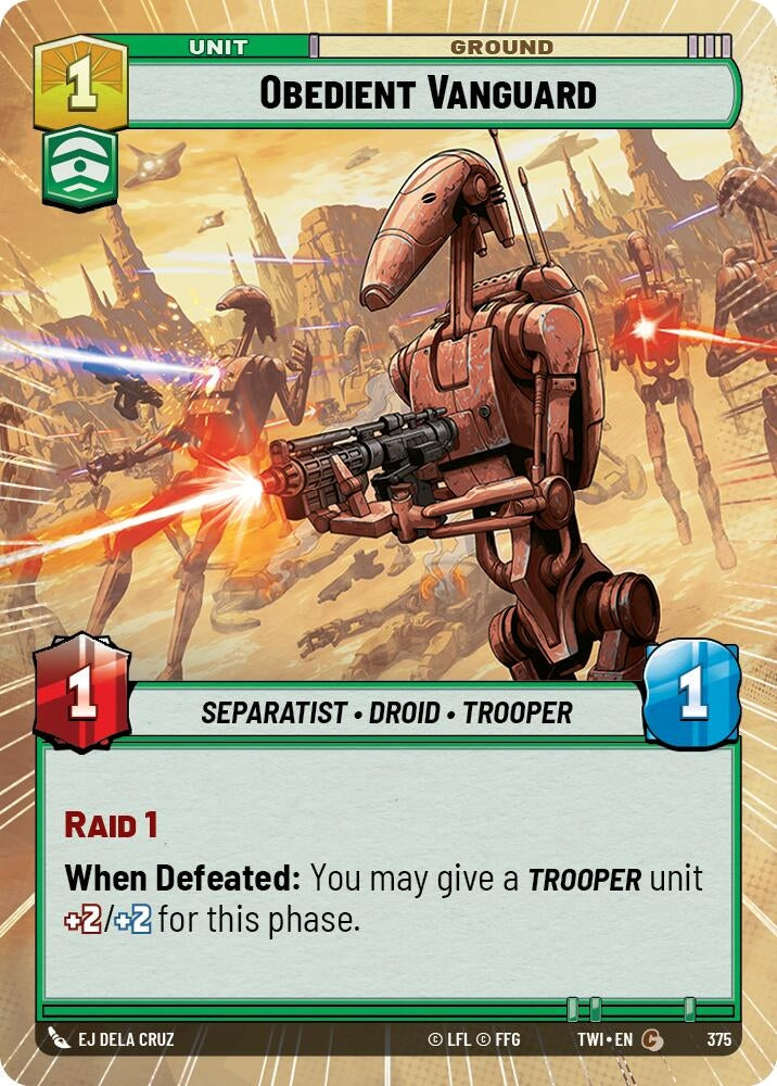 Image for Obedient Vanguard (Hyperspace) (Twilight of the Republic) (375) - Star Wars: Unlimited