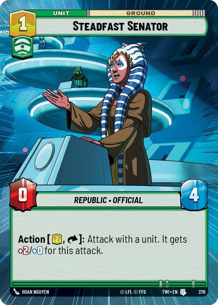 Image for Steadfast Senator (Hyperspace) (Twilight of the Republic) (376) - Star Wars: Unlimited